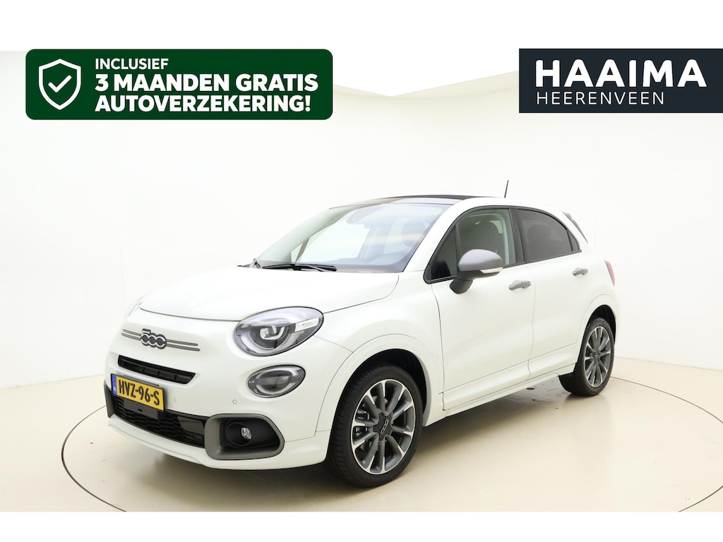 Fiat 500X 1.5 Hybrid 130pk Sport Cabrio | Navigatie | Achteruitrijcamera | Apple Carplay/Android Auto | Climate control | Cruise control | LED lampen | Parkeersensoren | 18" Lichtmetalen velgen