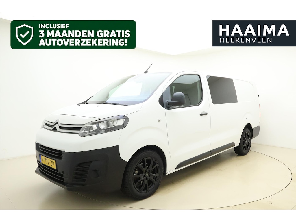Citroën Jumpy 2.0 BlueHDI 120pk HDI Dubbel Cabine | 6-Zits | Airco | Trekhaak | Lichtmetalen velgen | Cruise control | Airco | Laadruimte betimmerd | Parkeersensoren