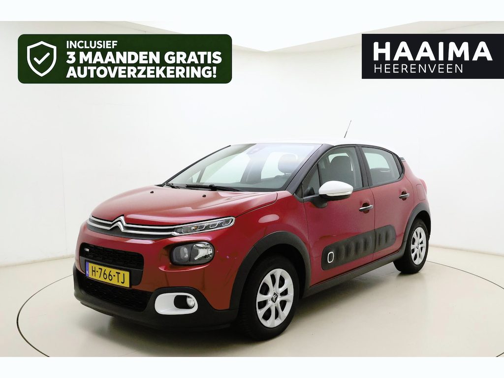 Citroën C3 1.2 PureTech 82pk Feel | Navigatie | Achteruitrijcamera | Climate control | Cruise control | Parkeersensoren | Dodehoekdetectie | Keyless | Weinig kilometers