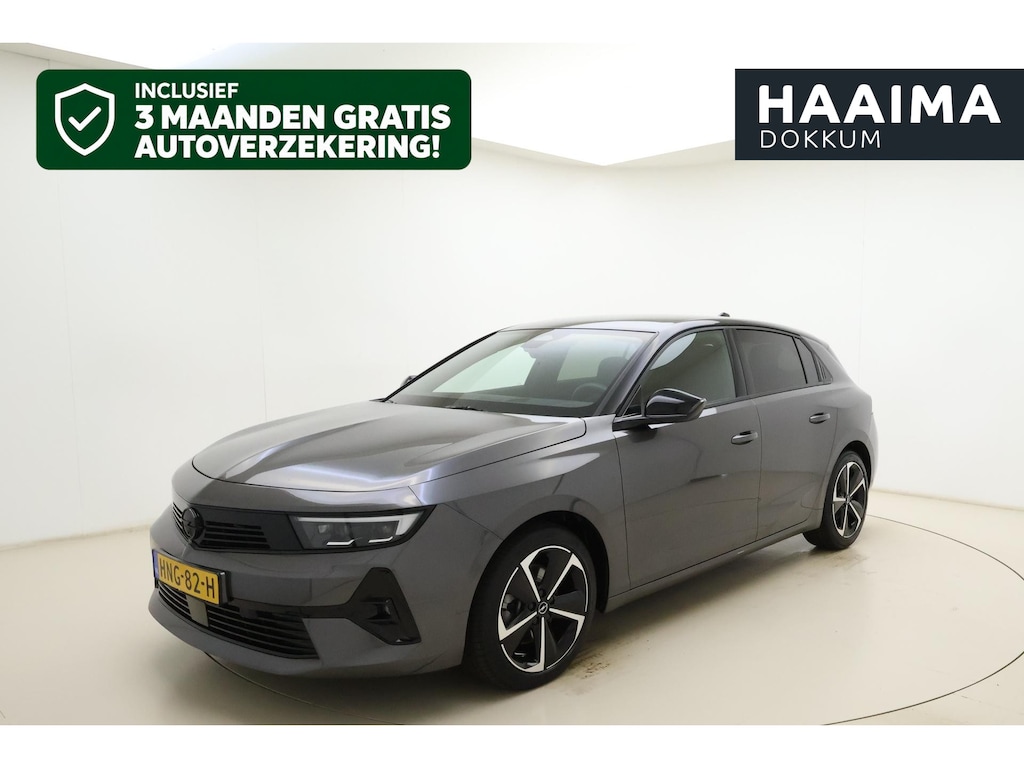 Opel Astra 1.2 Turbo 145pk Hybrid Automaat GS | Navigatie | Stoel- en stuurverwarming | Keyless | Headup display | Achteruitrijcamera | LED Matrix verlichting | Zwart dak