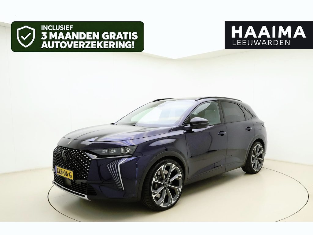 DS 7 E-Tense 360 4x4 Opéra Performance | E-tense | Nappa-leder | Focal Electra premium audio | 360 pk | DS Active Scan Suspension | Adaptieve vering | Stoelverwarming/verkoeling | Panoramadak | DS Night vision | Adaptive cruise control | haute couture-creatie | 21-inch velgen | Adaptieve dempers | Light-veils | Black Pack