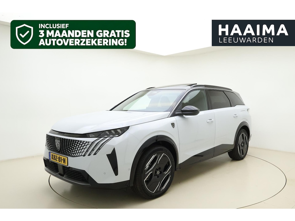 Peugeot e-5008 GT Exclusive Dual Motor 73 kWh 7p AGR l Nappa Leder l Elektrisch Verstelbaar + Verwarmd/Massage l Matrix LED l Panoramic View l 360 Vision l ACC l DAB l Wireless Apple Carplay & Android Auto l Bluetooth l PDC l LMV