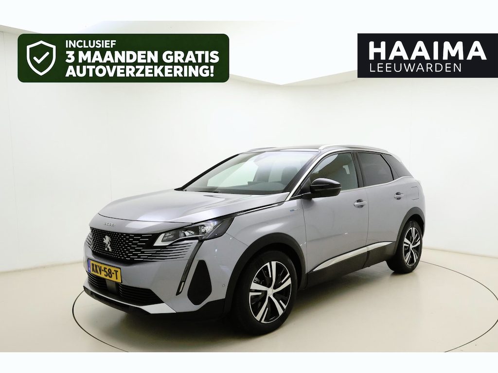 Peugeot 3008 1.6 HYbrid4 300 GT | Panoramadak | Achteruitrijcamera | Cruise control | Stuurversnellingen | Apple carplay/Android auto | Navigatie | Interieurverlichting | Stof/Leren bekleding | Climate control | Dodehoekdetectie | Stuurbediening |