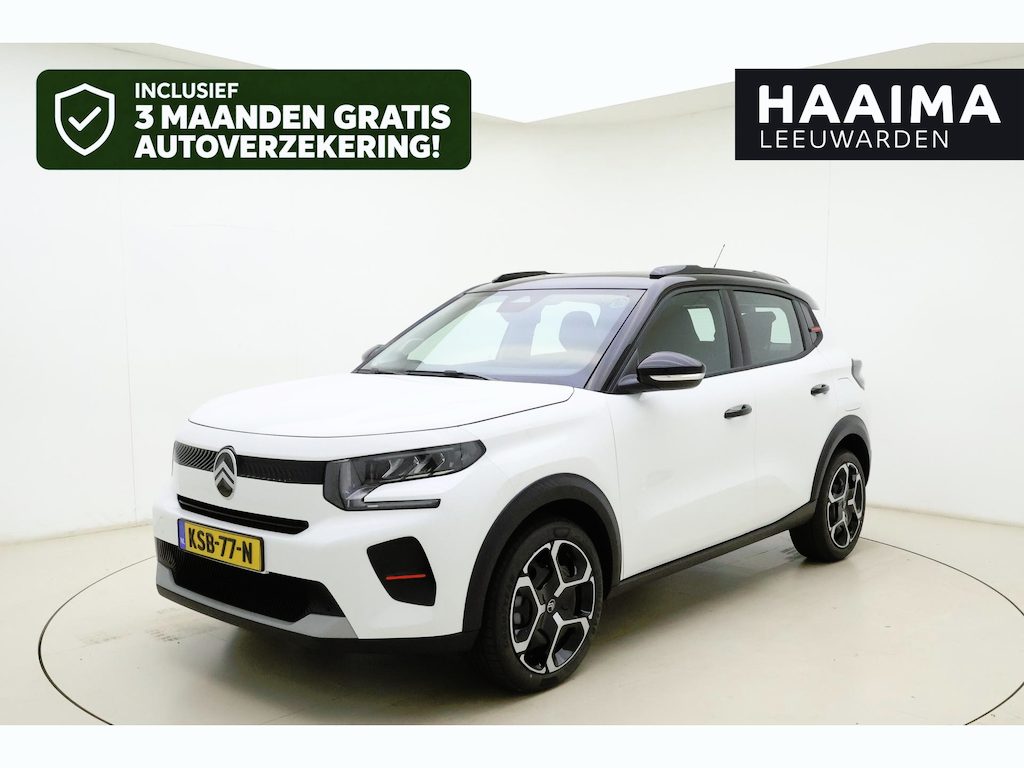 Citroën E-C3 Plus 113pk Comfort Range 44 kWh | Parkeersensoren | Airco | Cruise control | Elek. voorramen | Apple carplay/Android auto | Rijstrook assistent | Verkeersbordherkenning |