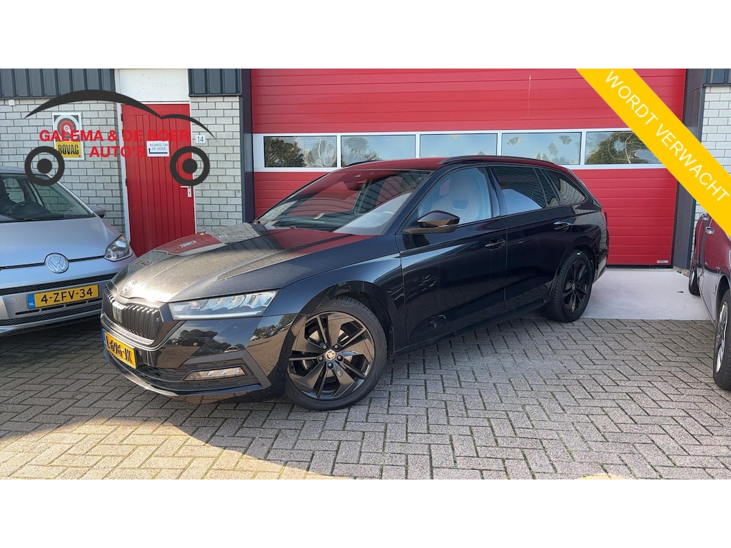 Skoda Octavia Combi 1.0 e-TSI Sport Business AUTOMAAT / COGNAC LEDER / RS-STOELEN / FULL LED / CARPLAY / SFEER / ACC / NL-AUTO