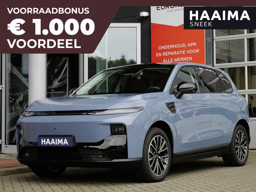 Leapmotor B10 Design ProMax 67.1 kWh | Wltp 434km | 750kg trekgewicht | Stoel en stuur verwarming | 360 graden camera | Lederen bekleding | Panoramadak | Led | Regensensor | Sfeerverlichting | Elektrisch verstelbare voorstoelen
