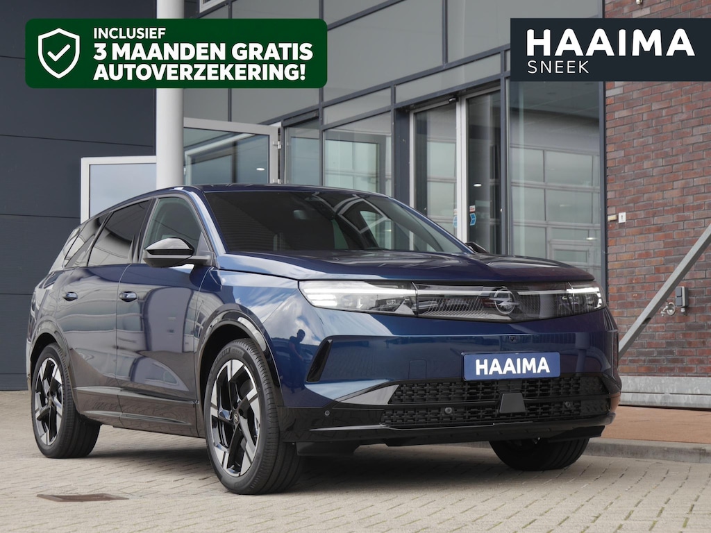 Opel Grandland Electric Business Edition 73 kWh | Elektrisch verstelb. bestuurdersstoel met geheugen | Elektrisch glazen panorama-dak | Voorstoel(en) met massagefunctie | Achterbank verwarmd | Warmtepomp | 20 inch Lichtmetalen velgen Diamond Cut