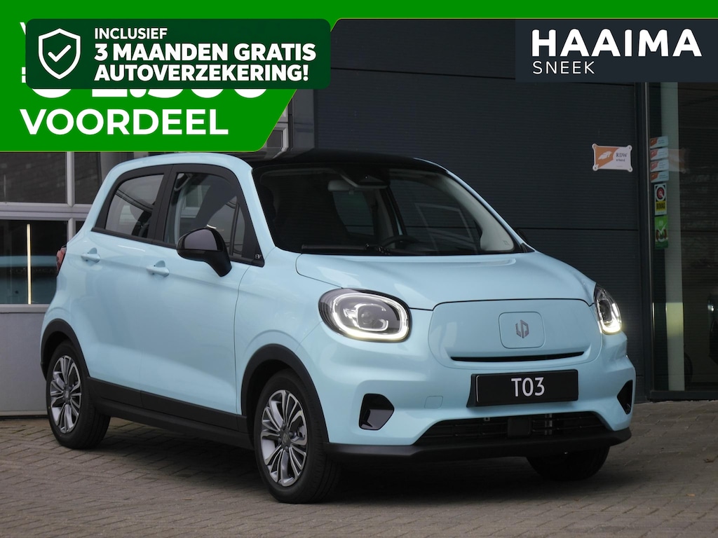 Leapmotor T03 Design 37.3 kWh | Nieuw | Binnenkort leverbaar | Camera | Panoramadak | Adaptive cruise control | Dodehoek detectie | Lichtmetalen velgen