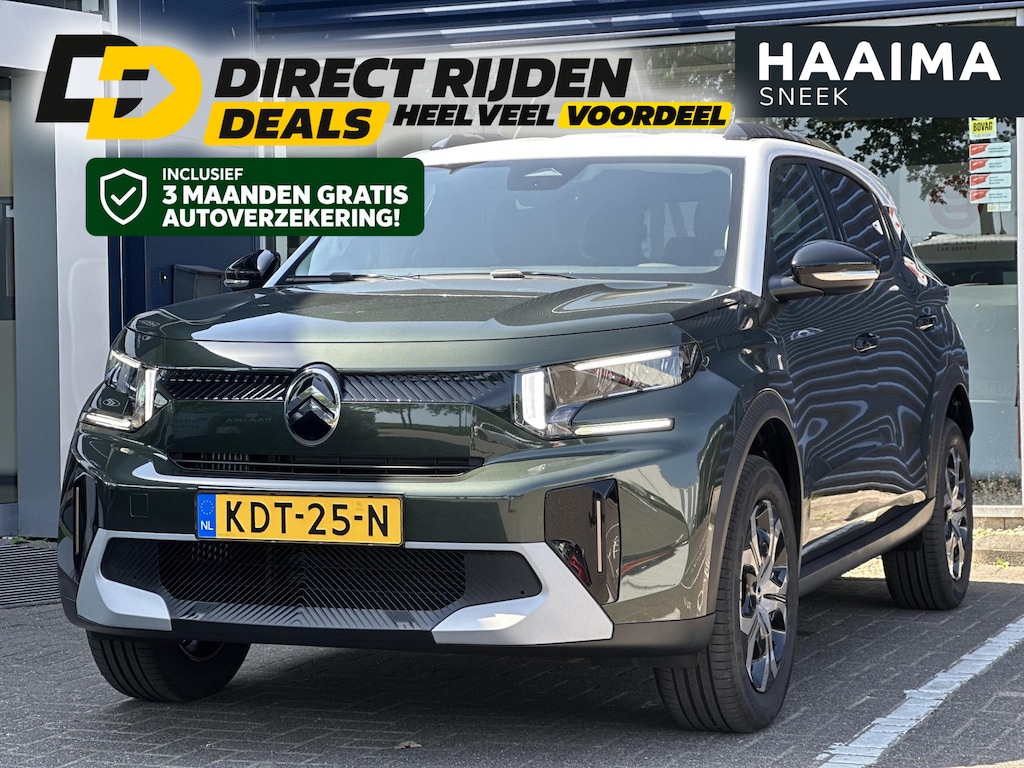 Citroën C3 Aircross 1.2 Turbo 100pk Plus 7p. | Comfort Stoelen | Apple Carplay/Android Auto | Parkeercamera/-sensoren | Full LED | DAB | Cruise Control | Climate Control |