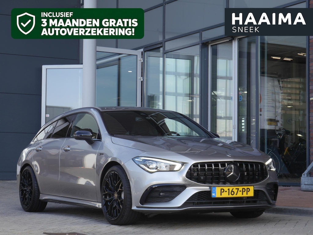 Mercedes-Benz CLA Shooting Brake AMG 35 4MATIC Premium | 300PK | Automaat | Elektrisch bedienbare achterklep | Rondom camera | 19 inch Concaver velgen | Stoelverwarming | Digitaal instrumentenpaneel