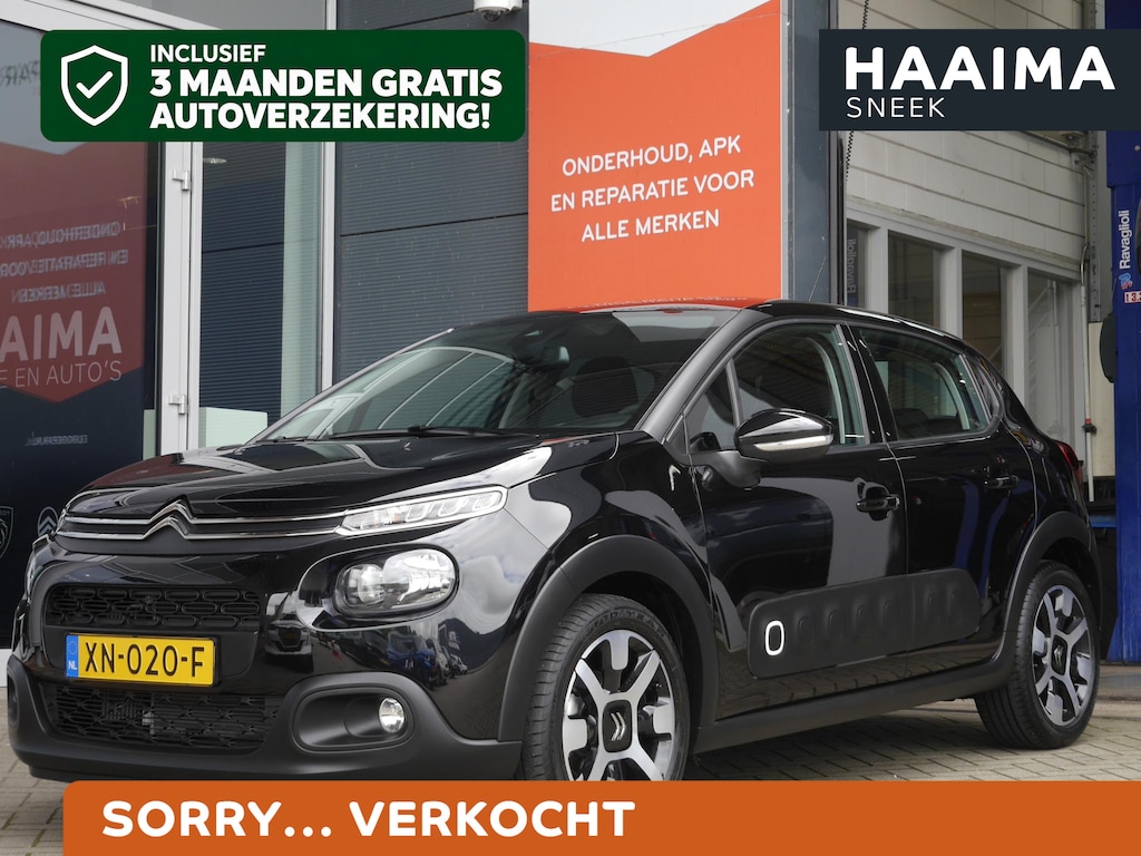 Citroën C3 1.2 PureTech S&S Shine | Unieke km.stand | 1e eigenaar | Automaat | 110PK | CarPlay | Navigatie | Camera | Climate Control | Cruise Control | Lichtmetalen velgen | Parkeersensoren