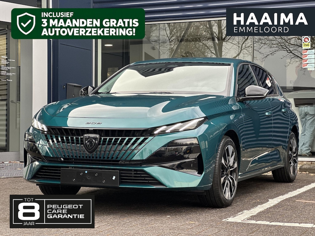 Peugeot 308 1.2 Hybrid 145 e-DCS6 Allure | Adaptive Cruise Control | Stoelverwarming | Climate Control | Parkeercamera/-sensoren | Navigatie | Apple Carplay/Android Auto | Full LED | Draadloze telefoonlader |