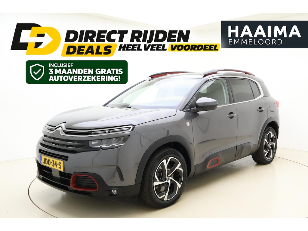 Citroën C5 Aircross 1.6 PureTech 180pk Feel Hybrid | Automaat | Navigatie | Climate control | Camera | Dakrails | LichtMetalen Velgen 18inch | Dakrails | Dodehoekdetectie | Apple Carplay/Android Auto