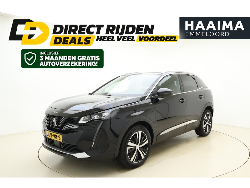 Peugeot 3008 1.2T 130pk GT | Dodehoek detectie | Adaptieve Cruise Control | Full LED | Navigatie | Achteruitrijcamera | Keyless Entry