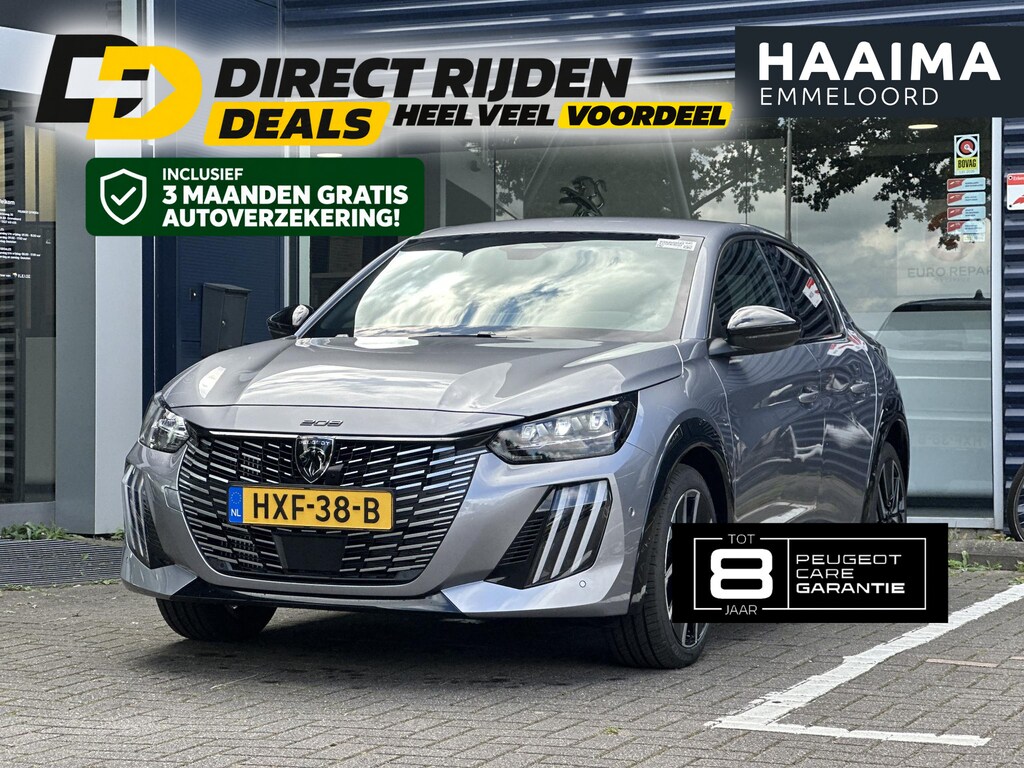 Peugeot 208 Hybrid 145 e-DCS6 GT | Parkeercamera/-sensoren (voor/achter) | Keyless Entry/Start | Dodehoek | Sfeerverlichting | Climate Control | Draadloze telefoonlader | Apple Carplay/Android Auto | Adaptive Cruise Control |