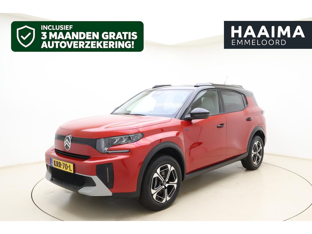 Citroën E-C3 Aircross Max 113pk 44 kWh | Navigatie | 3 fasen | Climate control | Zwart dak | Dakrails | Lichtmetalen velgen  | Draadloze telefoonlader