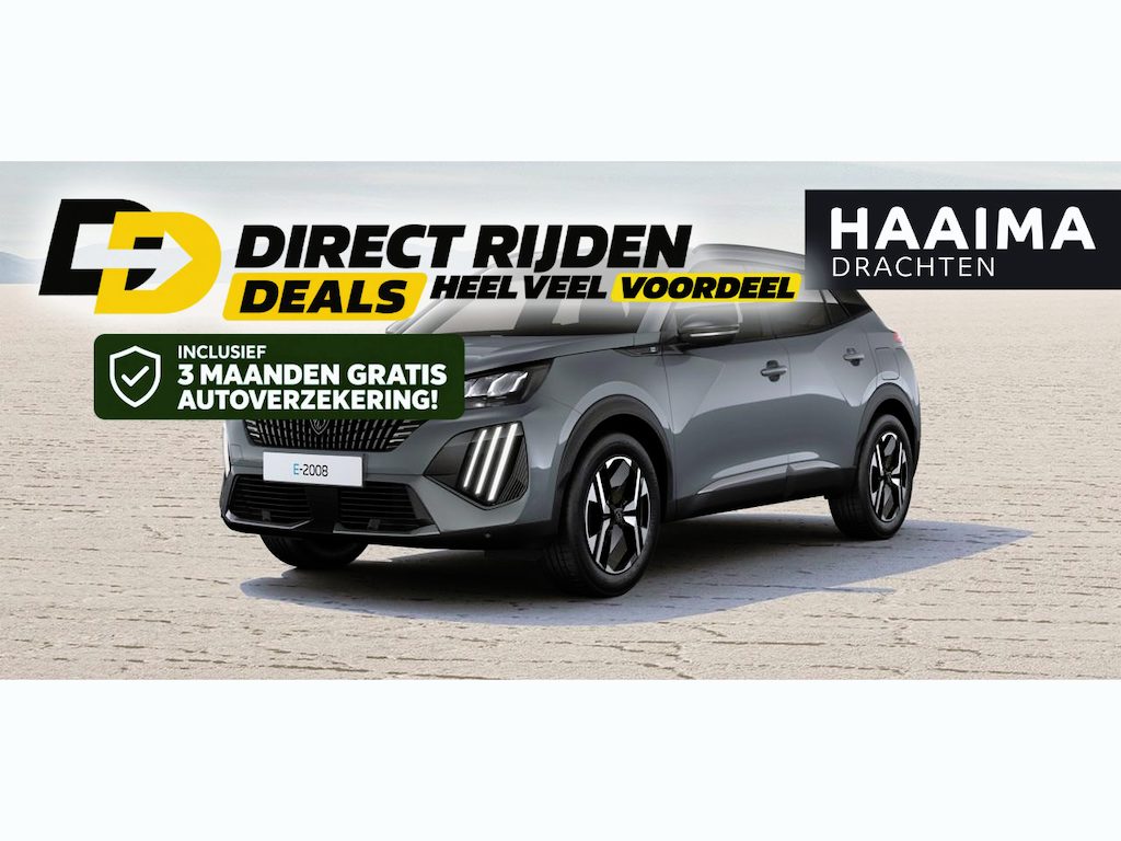 Peugeot e-2008 EV Allure Avantage 54 kWh | €4.900,- DEMO VOORDEEL! | 156PK | 406KM WTLP | Keyless Entry | Camera Voor & Achter | Adaptief Cruise Control | Navigatie