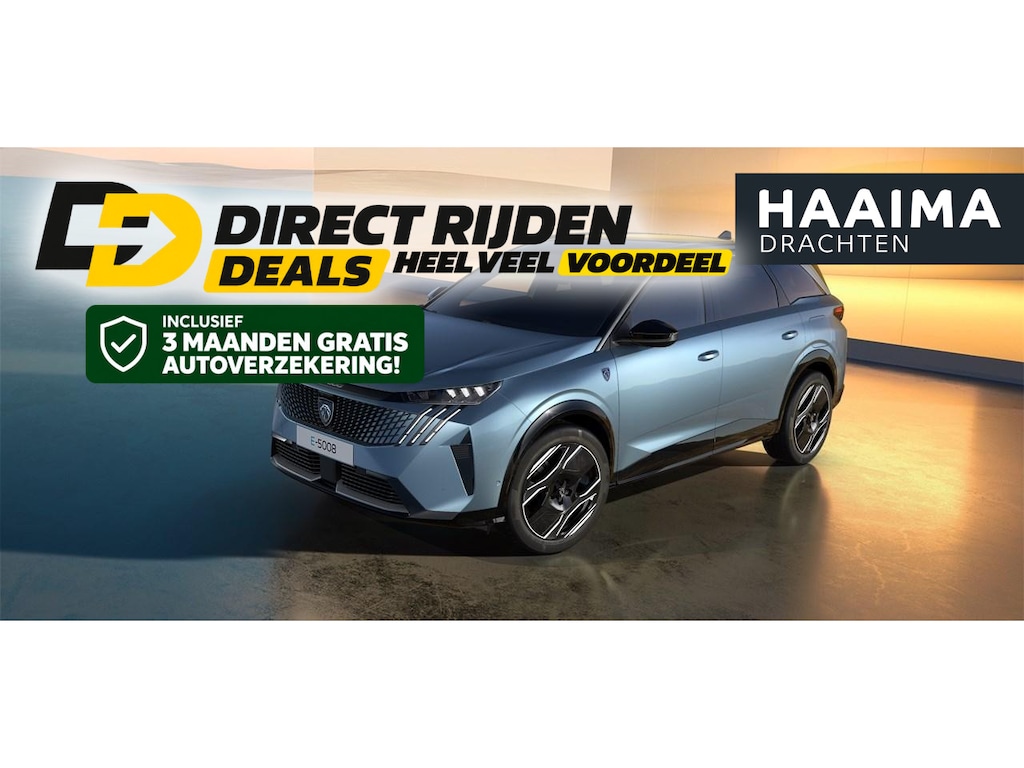 Peugeot e-5008 GT Exclusive 73 kWh 7p | €7.100,- DEMO VOORDEEL! | Stoelverkoeling |  Panorama dak | Nappa Leder | 360° Camera | Stoelverwarming Voor & Achter | Elektrisch Verstelbare Voorstoelen | Dodehoek Detectie | Elektrische Kofferklep