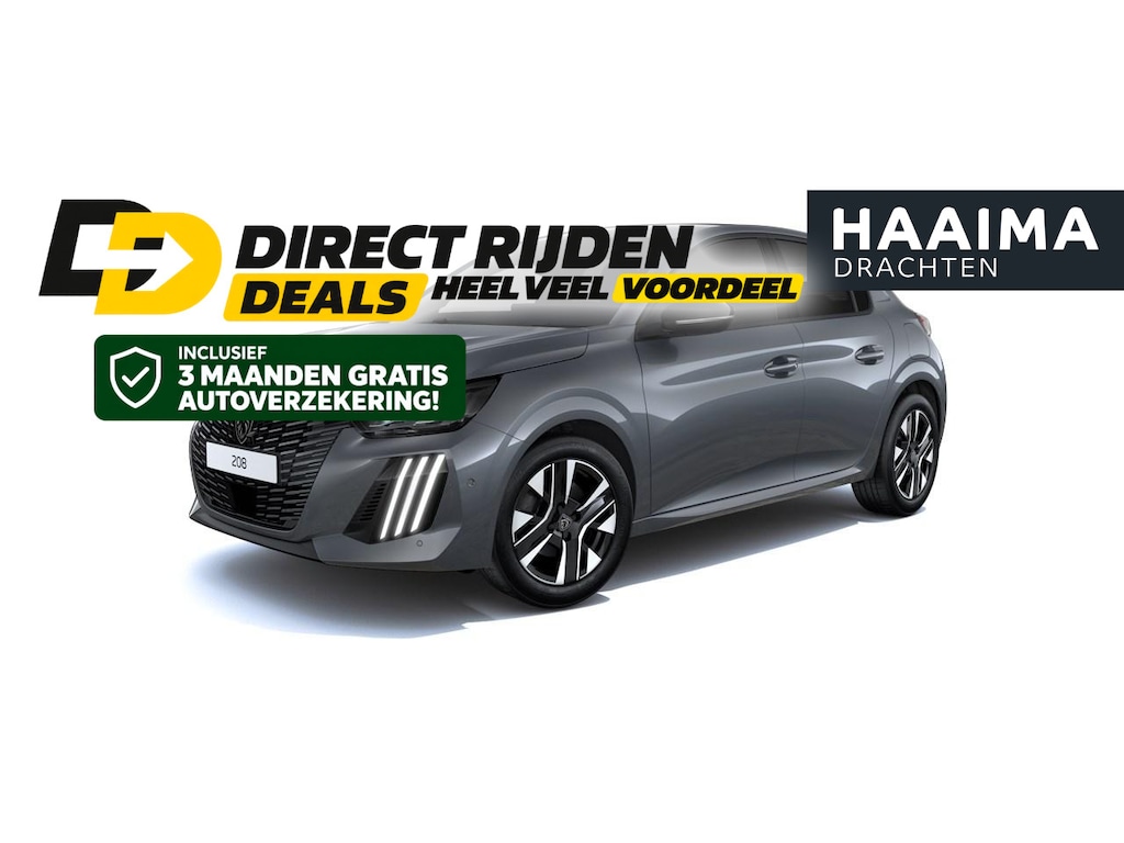Peugeot 208 1.2 Hybrid 110 e-DCS6 Allure | AUTOMAAT | 360° Camera | Dodehoek detectie | Navigatie | Apple Carplay & Android Auto | Full LED | Demo