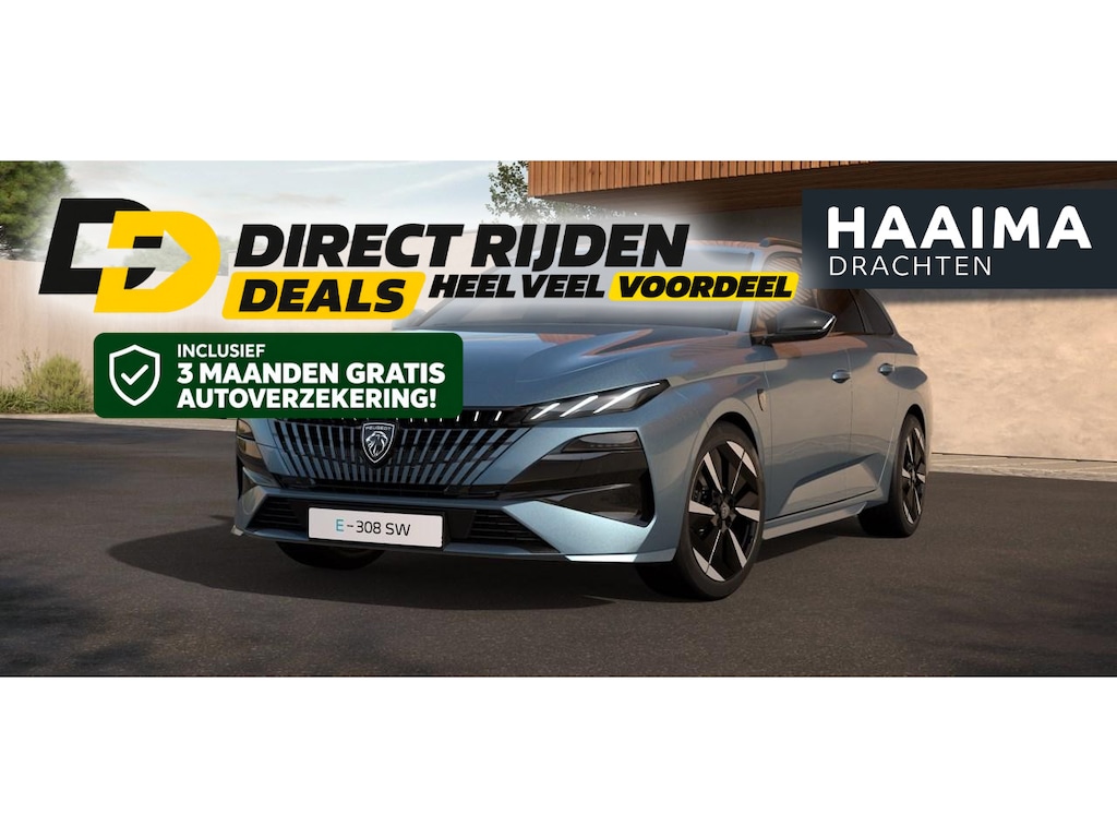 Peugeot e-308 SW GT 58 kWh | NIEUW | Uit voorraad leverbaar! |  444KM WLTP | Alcantara bekleding | Elektrische achterklep | 360 Camera | Matrix LED | Massage Stoelen Voor |