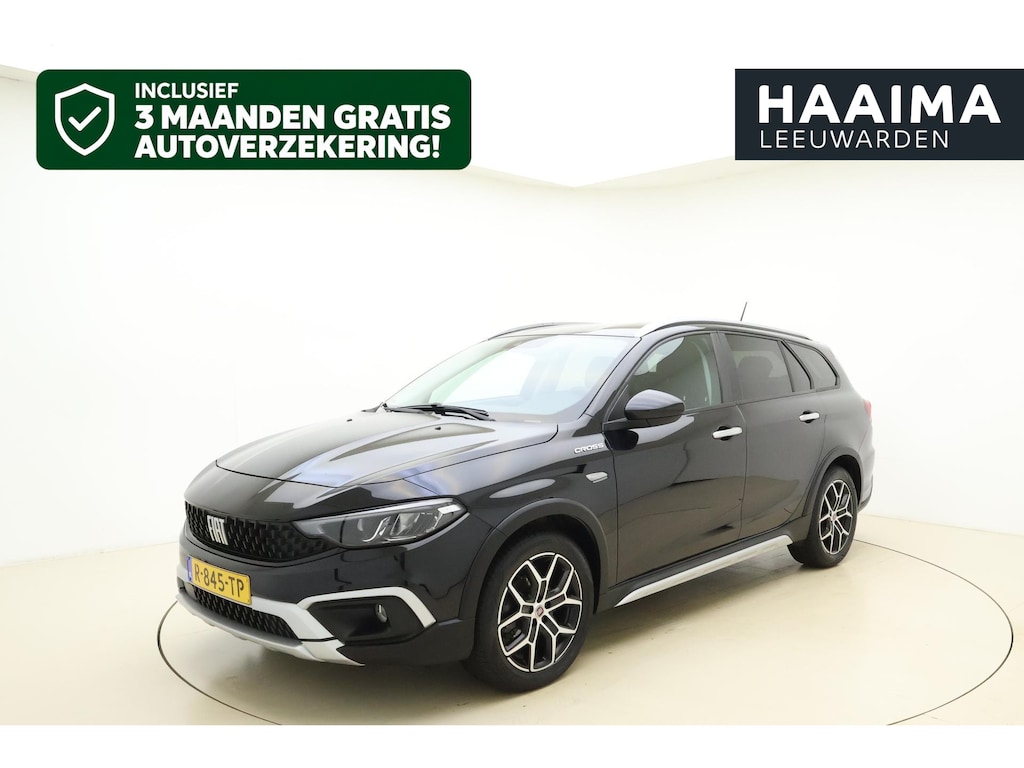 Fiat Tipo Cross Stationwagon 1.5 Hybrid Automaat | Navigatie | Trekhaak | Climate control | Keyless | Dakrails | Camera | Parkeersensoren