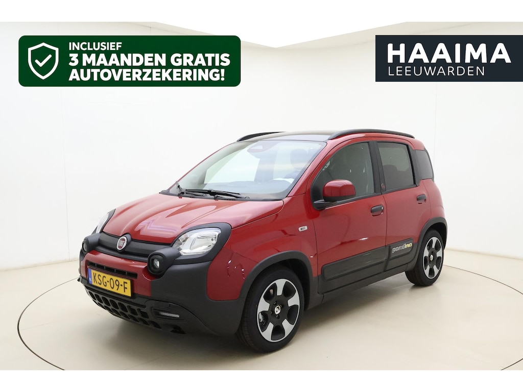 Fiat Pandina 1.0 Cross | NIEUW | Zwart dak | 8 jaar fabrieksgarantie | Lichtmetalen velgen | Hoge instap | Dakrails | Navigatie via carplay | Extra getint glas