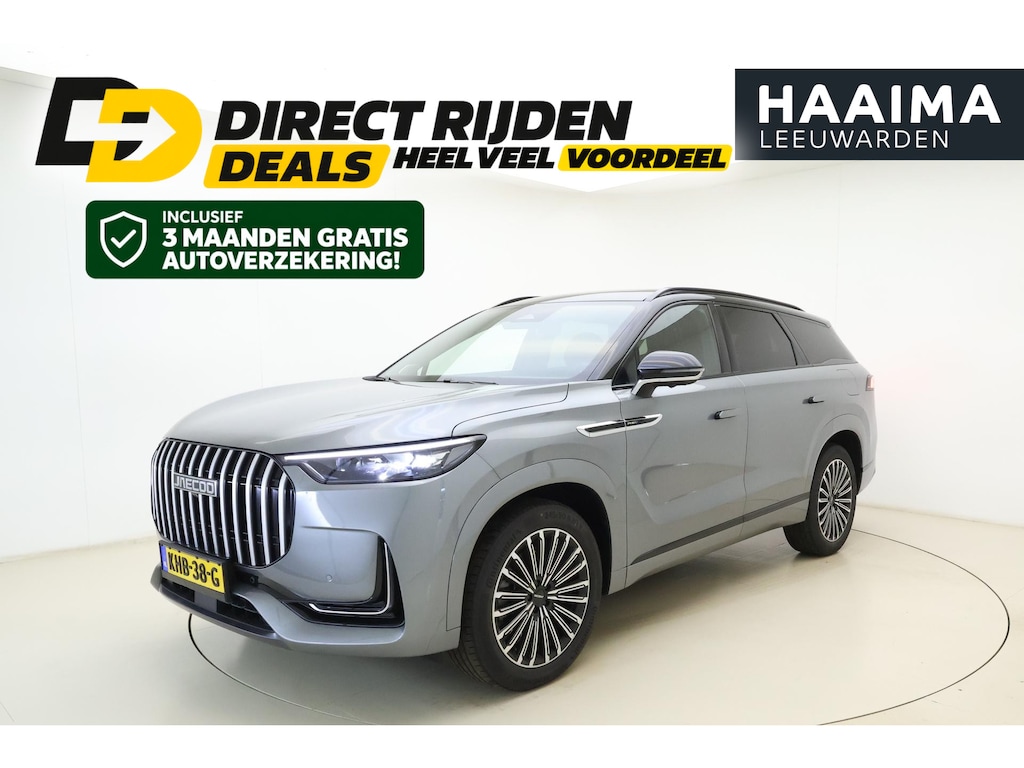 Jaecoo 8 1.5 SHS-P Exclusive 7-persoons Plug-in Hybride | Lederen bekleding | 1600 KG trekgewicht | Stuur- en stoelverwarming | Elektrische achterklep | Schuif-/ kanteldak