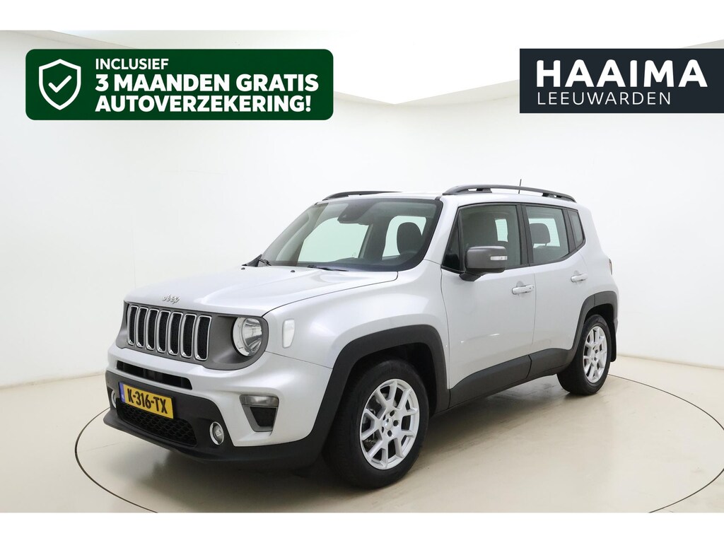 Jeep Renegade 1.3T DDCT Limited Automaat | Trekhaak | Climate control | Hoge instap | Dakrails | DAB Radio | Lichtmetalen velgen | Cruise control