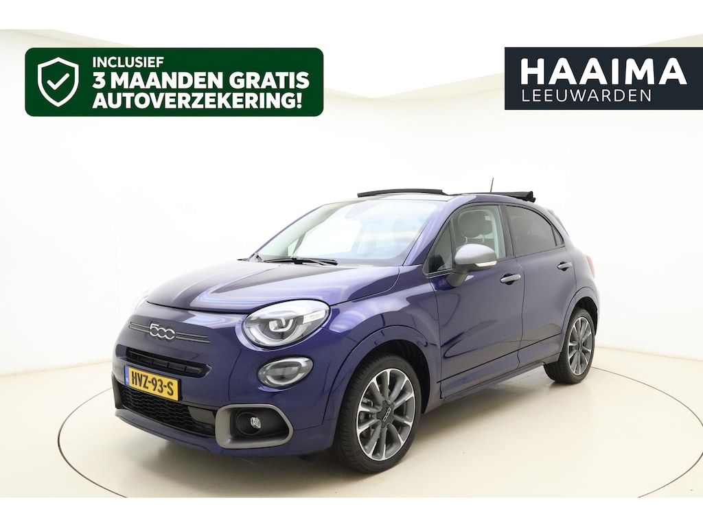 Fiat 500X 1.5 Hybrid Sport Cabrio Automaat | Navigatie | Camera | Keyless | Climate control | Lichtmetalen velgen | Half lederen bekleding
