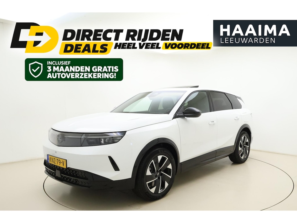 Opel Grandland Electric GS 73 kWh | VAN €47.000,- VOOR €44.950,-! | Panoramadak | AGR stoelen | LED Matrix | Camera's rondom | Elektrische achterklep | Focal audio