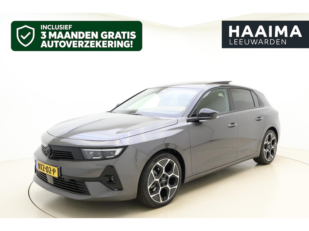 Opel Astra 1.2 Turbo 145pk Hybrid GS 145 PK Automaat | Navigatie | Panoramisch schuif/kanteldak | Stoel & Stuurverwarming | Climate control | Rondomzicht camera | Extra getint glas | 18" Lichtmetalen velgen