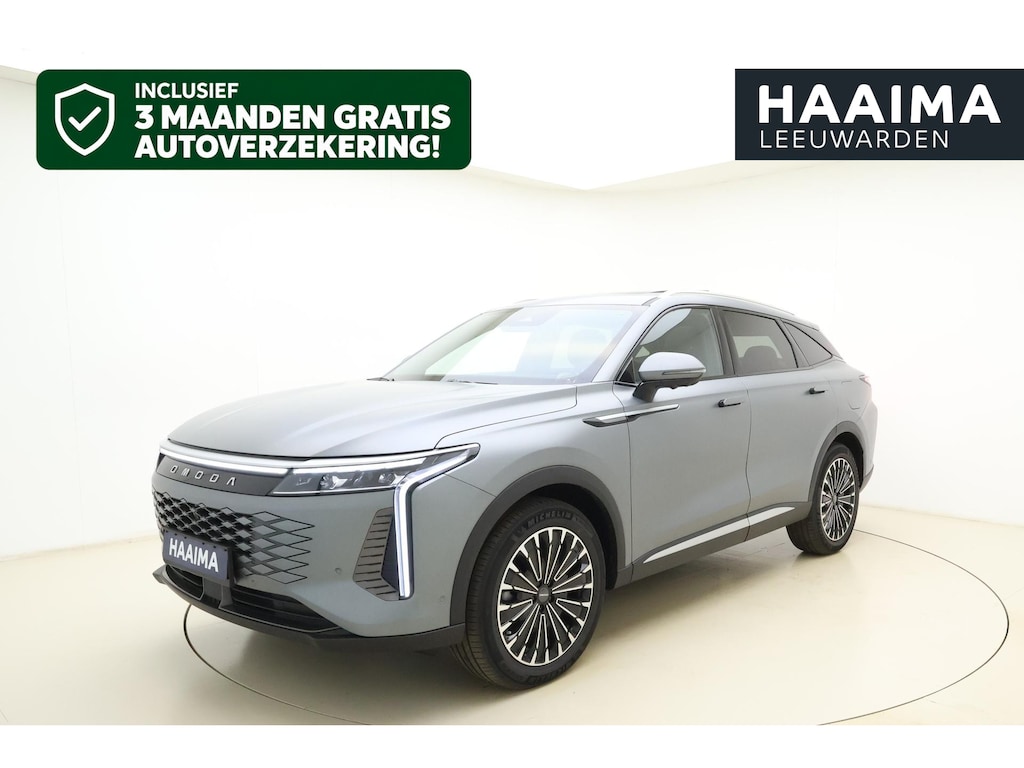 Omoda 9 1.5T-GDi SHS-P Premium 5p | RIJKLAAR INCLUSIEF €4.000,- INRUILPREMIE! | Meerdere kleuren beschikbaar! | Camera's rondom | 537 PK | AWD | Matte grey | Massagestoelen | Stoelverwarming/ventilatie | 1500 KG trekgewicht