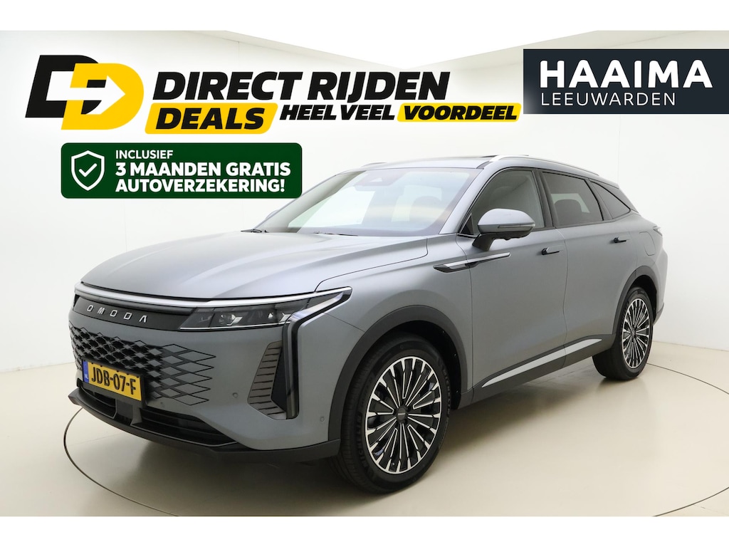 Omoda 9 Premium Hybride 537 PK Automaat | NIEUW MODEL | DEMO | Mat lak | Schuif/kanteldak | Lederen bekleding | Massagestoelen | Keyless | Stoel & Stuurverwarming | 7 jaar garantie