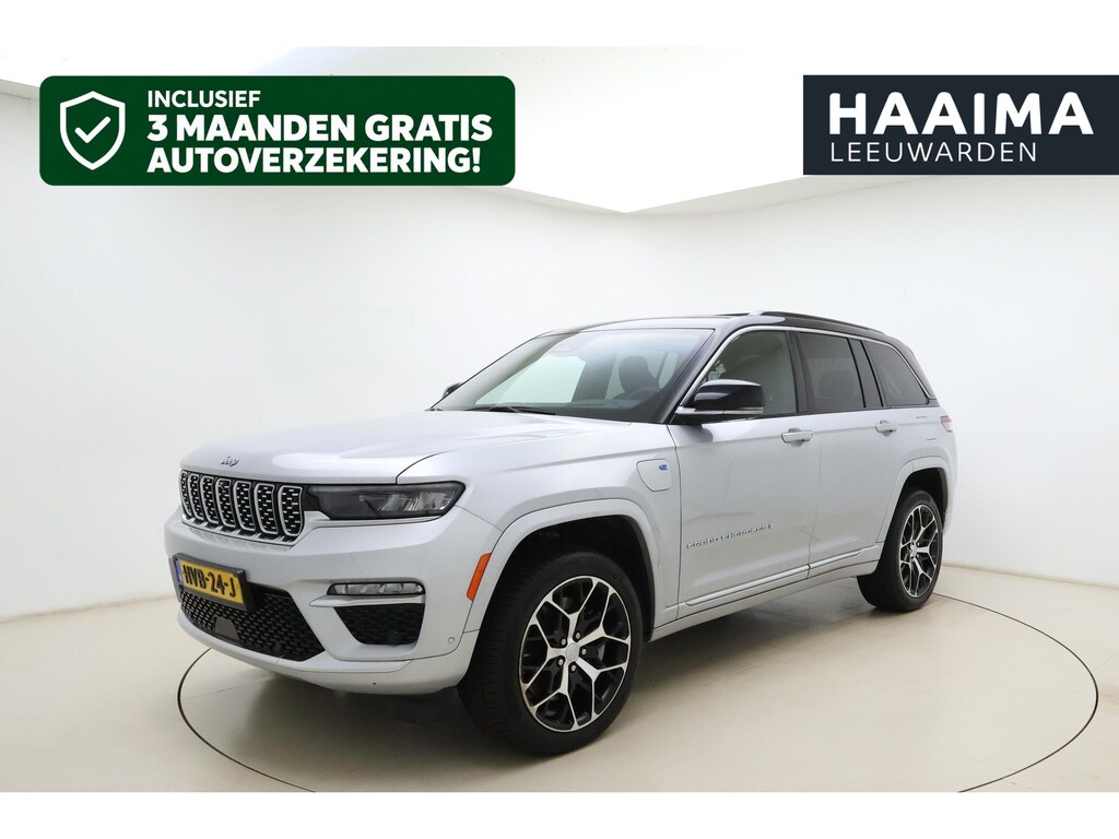 Jeep Grand Cherokee 2.0 Summit Reserve 4xe 380 PK | Trekhaak | 2332 KG Trekgewicht | Lederen bekleding | Panoramisch schuifdak | Massage stoelen | Keyless