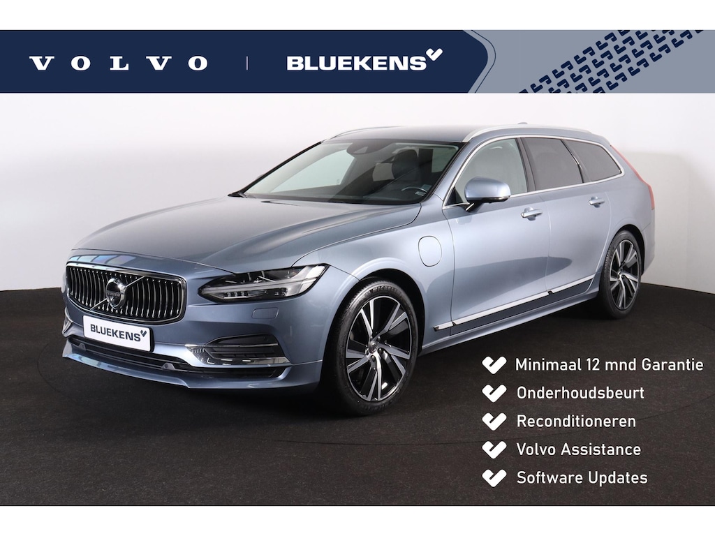 Volvo V90 T8 AWD Inscription - IntelliSafe Assist & Surround - 360º Camera - Adaptieve LED koplampen - Verwarmde voorstoelen, stuur & achterbank - Parkeersensoren voor & achter - Elektr. bedienb. bestuurdersstoel met geheugen - Extra getint glas - Inklapbare trekhaak - 19' LMV