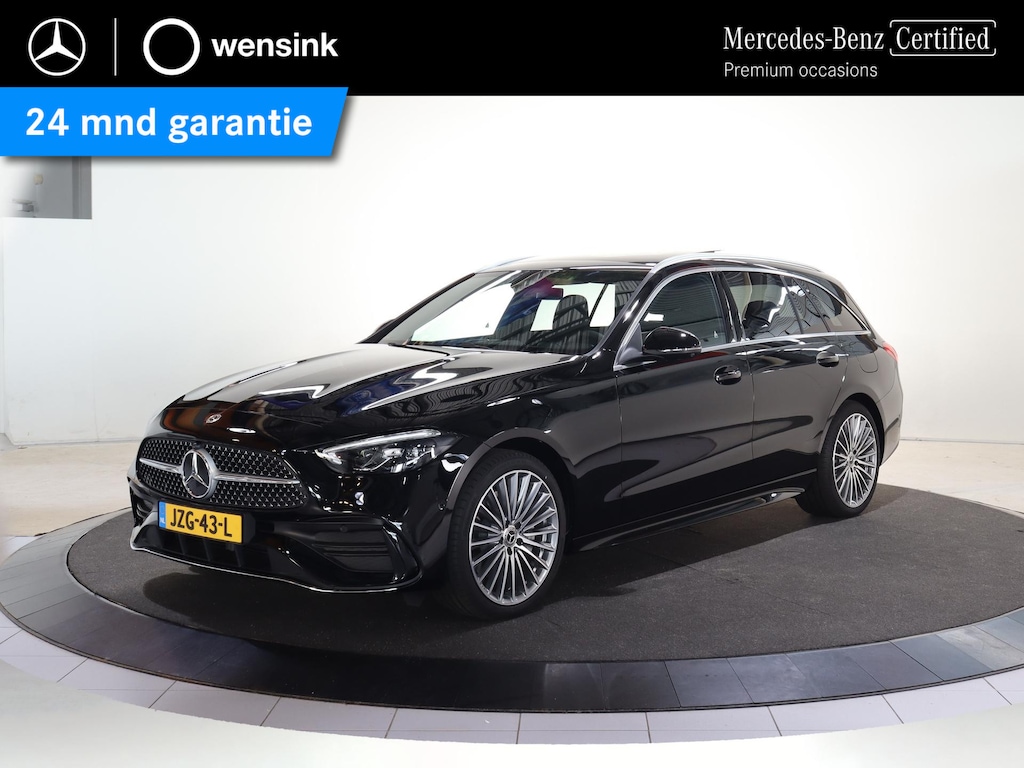 Mercedes-Benz C-klasse Estate 300e Business Solution AMG | Panoramaschuifdak | Dodehoekassistent | Memorypakket | 360° camera | Stoelverwarming |