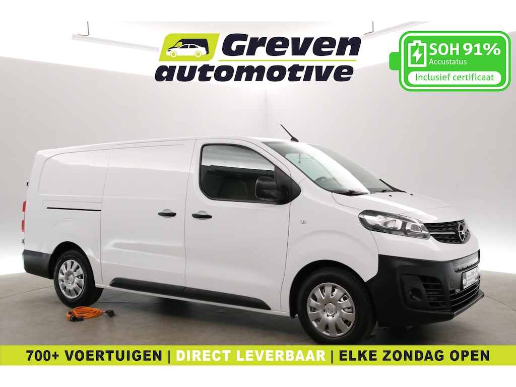 Opel Vivaro-e 75 kWh L3H1 Long Range | Snelladen | SOH 91% | Airco | Cruise | 3 Zits | Parkeersens.