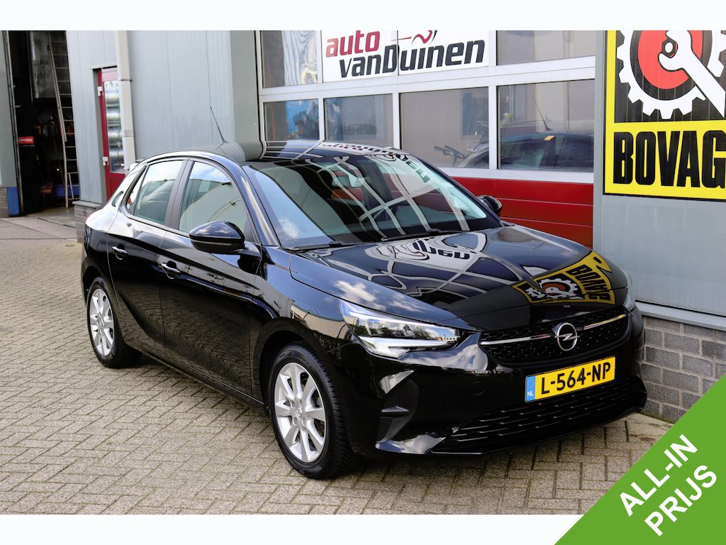 Opel Corsa 1.2 Edition O.a: PDC, Camera, Airco, Cruise, Carplay, Rijklaar, Etc. All-in prijs!