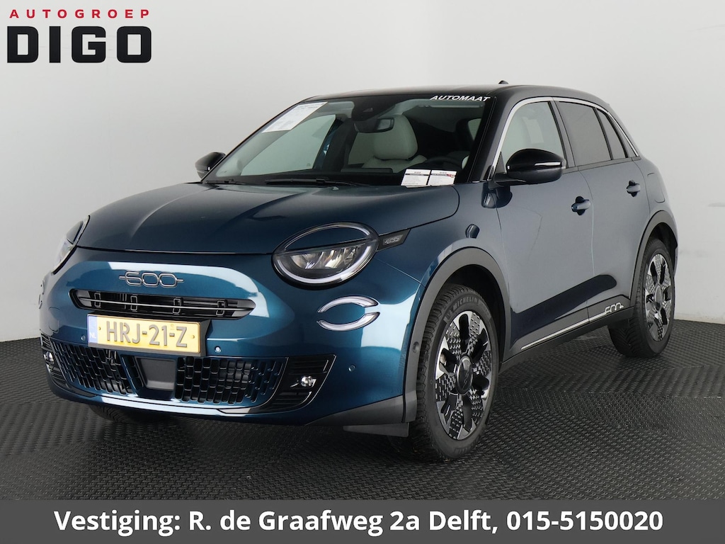 Fiat 600 1.2 Hybrid La Prima Bicolore | Garantie tot 05-2035!* | Apple Carplay & AndroidAUTO | Dodehoek detectie | Parkeersensoren