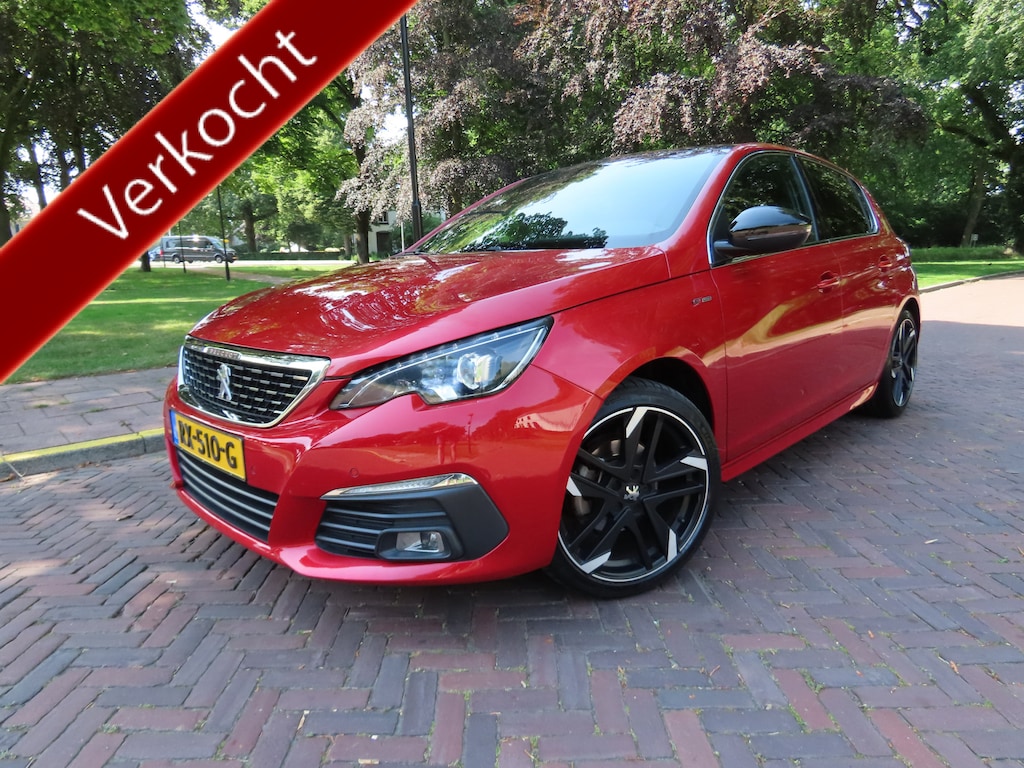 Peugeot 308 1.2 PureTech GT-line 131 PK !! Alcantara/Leer Panoramadak Carplay Led Xenon Keyless Navigatie Achteruitrijcamera Ecc Cruisecontrol Pdc Lm Velgen