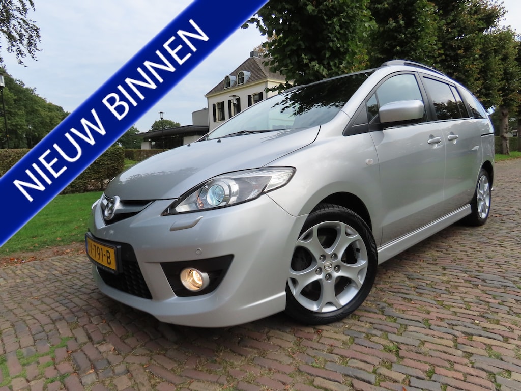 Mazda 5 2.0 Katano 7 Persoons Automaat 2 X Electrische Schuifdeuren Leer Stoelverwarming Cruisecontrol Climatecontrol Xenon Pdc Lm Velgen