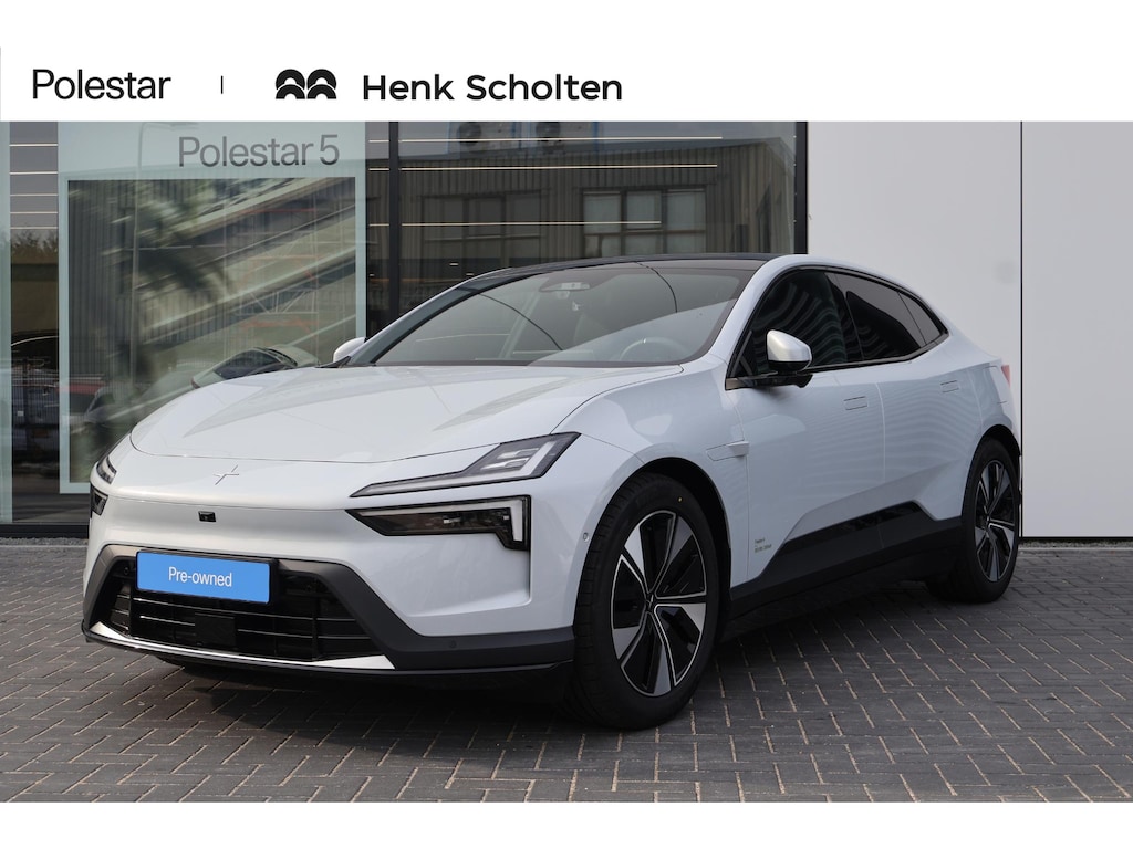 Polestar 4 Long Range Single Motor Prime 100 kWh | Panorama dak | Pilot Assist | 360° 3D Camera | Harman Kardon Premium Sound | Head-up display | Verlicht logo | Pixel LED-koplampen met adaptief groot licht | Touchscreen achterin | 12-voudig verstelbare stoelen | Elektrisch verstelbare achterstoelen | Verwarmd stuurwiel en verwarmbare achterstoelen | Klimaatregeling met 3 zones | Intelligente luchtreiniging | 22 kW AC-laden