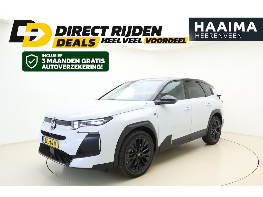Citroën C5 Aircross 1.6 Plug-In Hybrid 195 Max | DEMO | Stoelverwarming en ventilatie | Keyless | Climate control | Camera | Zwart dak | Stuurwielverwarming