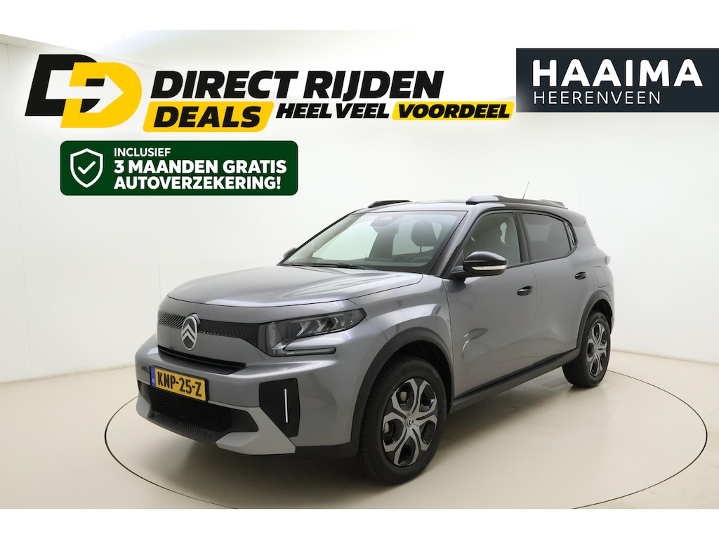 Citroën C3 Aircross 1.2 Hybrid 145pk Plus 7p. DEMO | zwart Dak | Navigatie