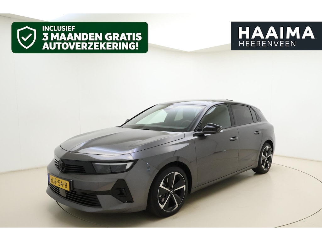 Opel Astra 1.2 Turbo 145pk Hybrid Automaat GS | Panoramadak | Adapt. Cruise control | Apple Carplay/Android Auto | 360 Camera | Stoel- en stuurverwarming | Zwart dak