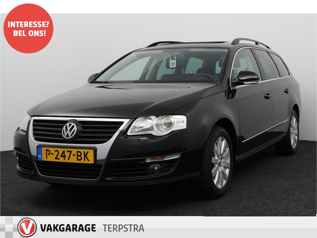 Volkswagen Passat Variant 1.8 TFSI Highline/ 16'' LMV/ Elek. Schuif-Kantel Dak/ LEER/ Stoelverw./ DYNAUDIO!/ RNS-510/ Groot Navi/ Clima/ Cruise/ Elek. pakket/ Isofix/ Radio-CD AUX/ LEDER. Stuur/ Mistl./ PDC/ Dakrails.
