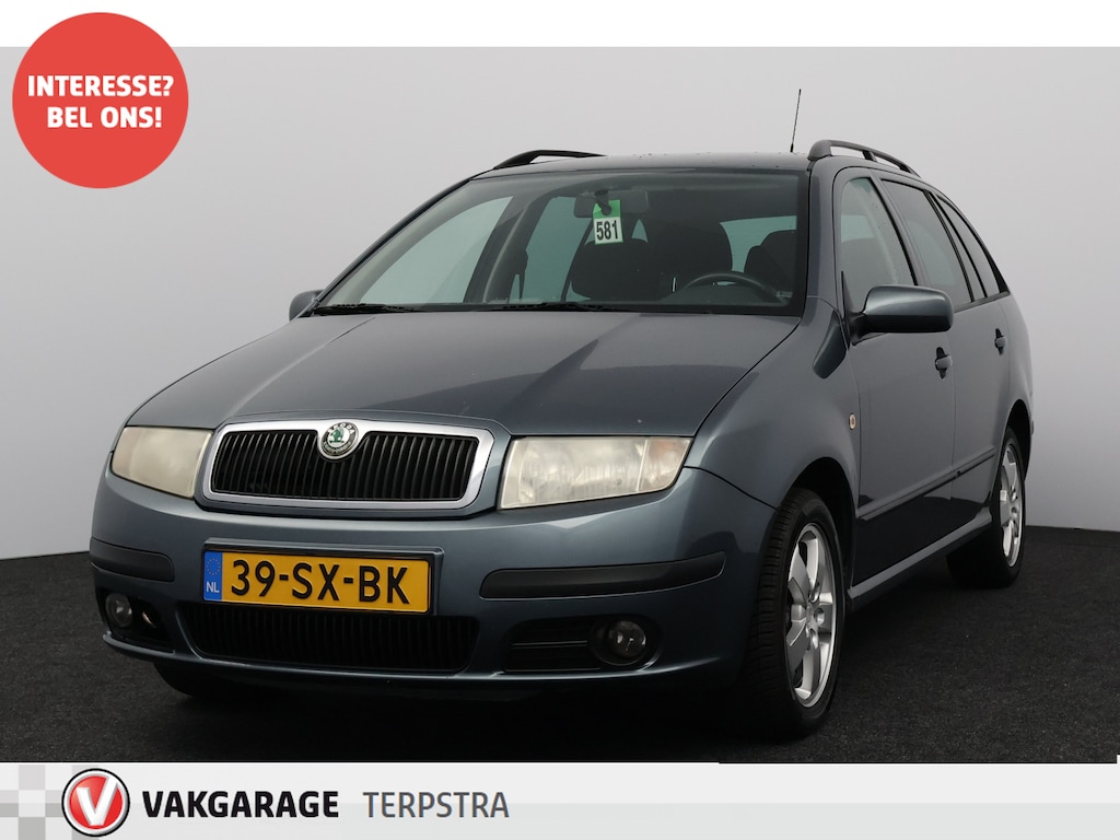 Skoda Fabia Combi 1.4-16V Spirit+/ 15''LMV/ Trekhaak!/ Airco/ Cruise/ C.V.Afstand/ Elek.pakket/ Metallic Lak/ Dakrails.