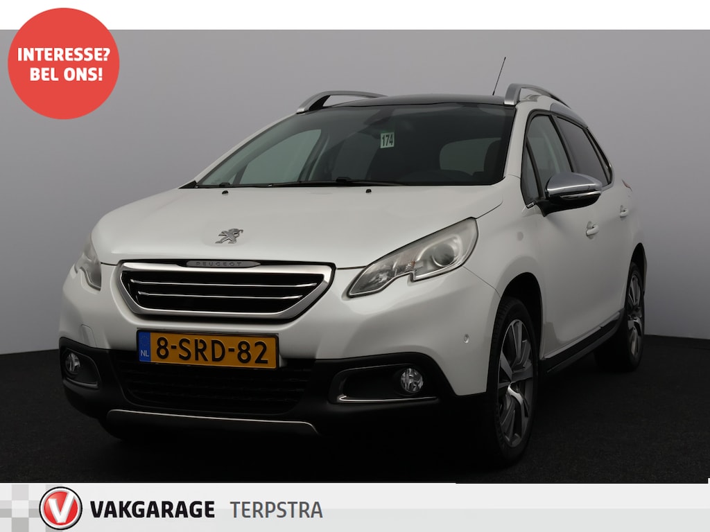 Peugeot 2008 1.6 VTi Féline/ Trekhaak/ Panorama-Dak/ Extra getint glas/ Half-Leder - Alcantara/ Navi/ Clima/ Cruise/ Bluetooth/ Multi. LEDER. Stuur/ Mistl./ PDC V+A/ LED Dagrijverl./ Dakrails.