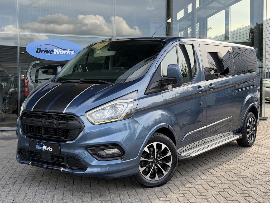 Ford Transit Custom Sport | 310 2.0 TDCI L2H1 Limited DC | Adaptive CC | Leer | Camera | PDC | Carplay | Distributie riem vervangen | Interesse in een bezichtiging of proefrit, bel of app met 06-24282842 / 06-42130156