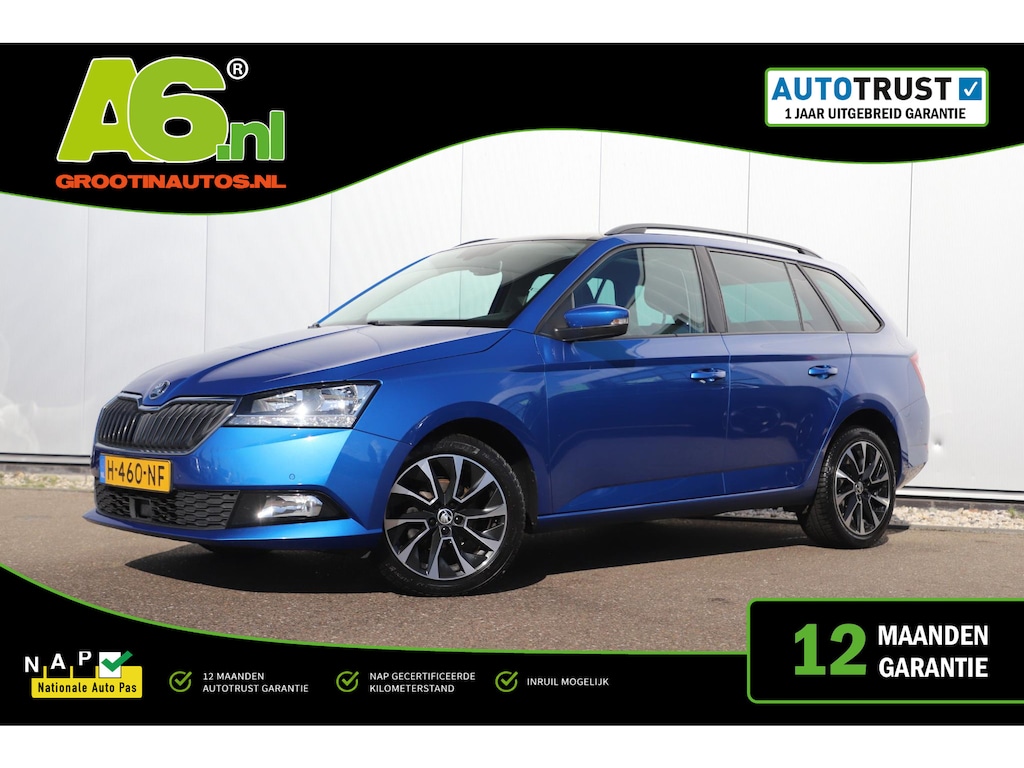 Skoda Fabia Combi 1.0 TSI Business Edition 95PK Panoramadak LMV Navigatie Carplay Android Parkeersensor Stoelverwarming Climate Cruise Control